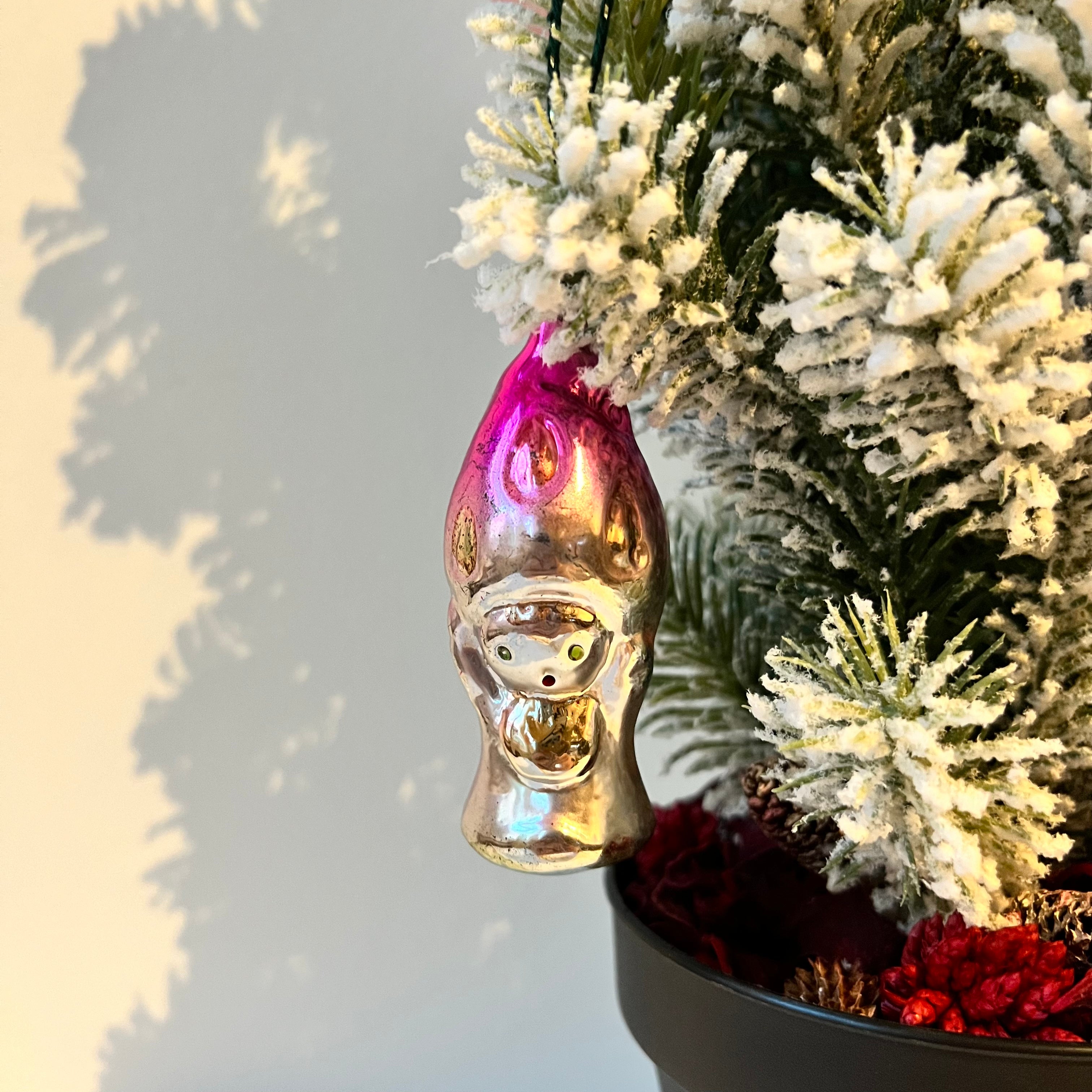 Vintage】1950s Christmas Glass Ornament Strawberry Fairy – Nieuwe