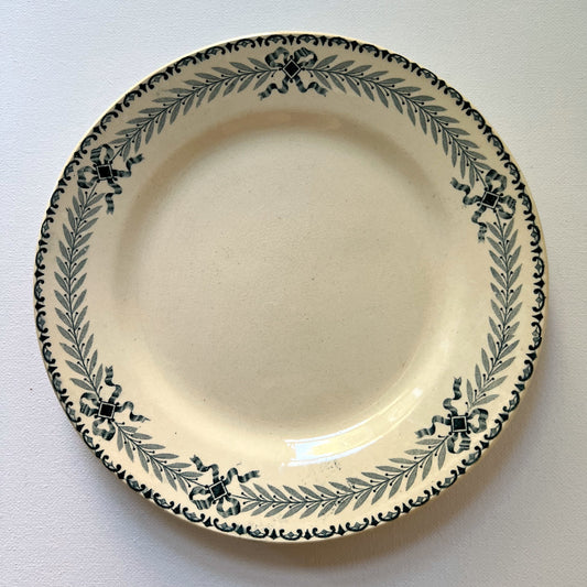 【Antique】France - H.B & Cie 1880‐1920s Terre de Fer Chinon Plate