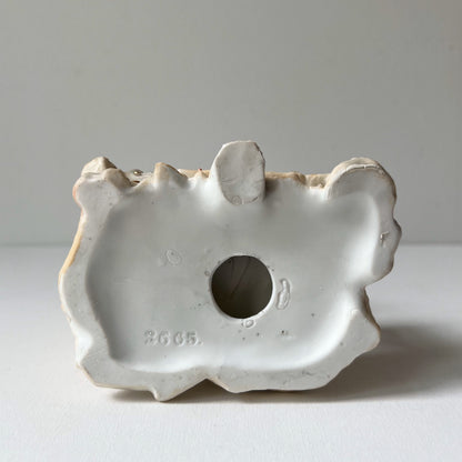 【Antique】Germany - 1910s Girl Biscuit Pottery Case