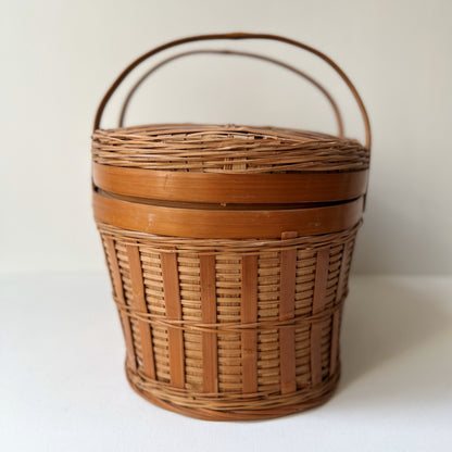 【Vintage】France - 1950s Picnic Basket