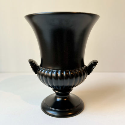 【Vintage】UK - Wedgwood 1960s Medici Urn Black Vase（17.5㎝）