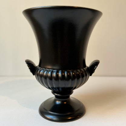 【Vintage】UK - Wedgwood 1960s Medici Urn Black Vase（17.5㎝）