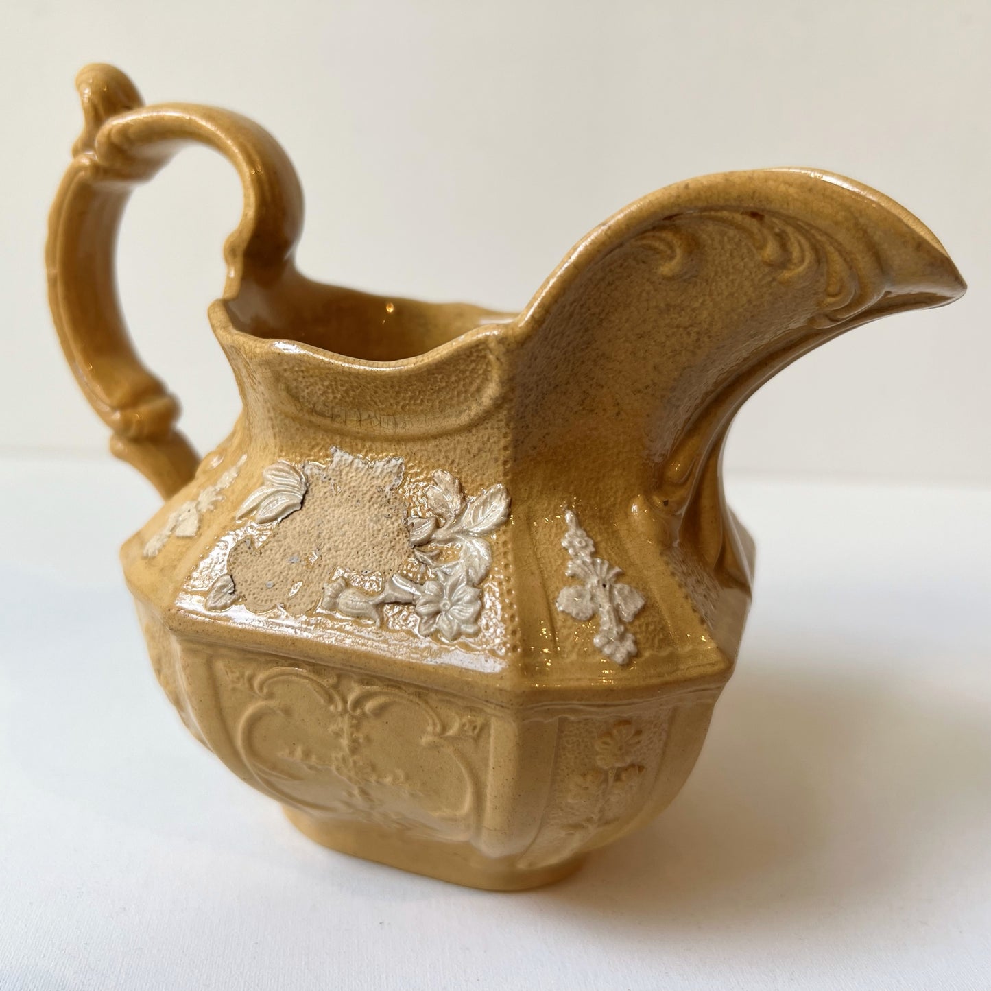 【Antique】UK ‐ 1800‐30s Wedgwood Drabware Creamer Milk Jug