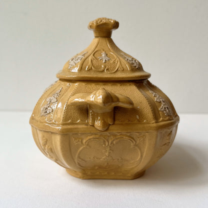 【Antique】UK ‐ 1800‐30s Wedgwood Drabware Creamer Sugar Bowl