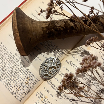 【Vintage】Silver925 Floral Brooch