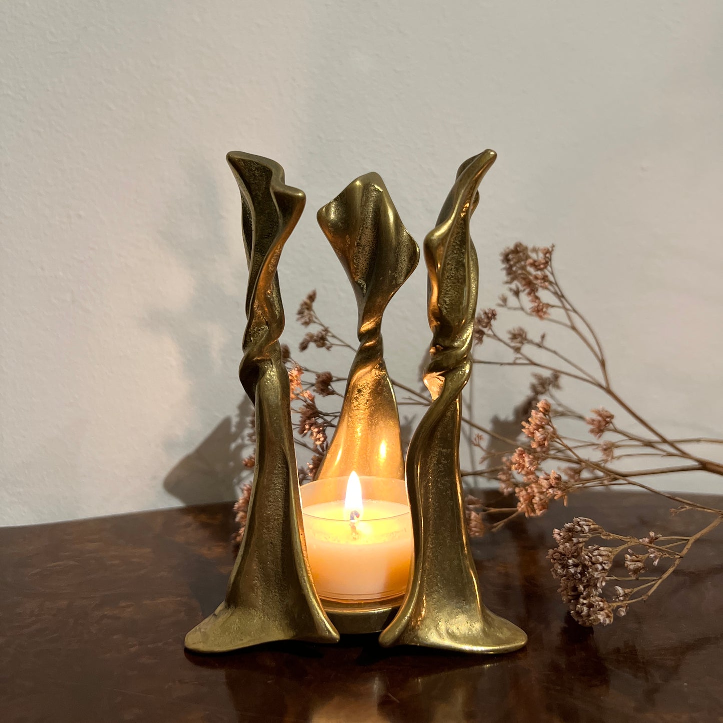 【Vintage】Brass Candle Stand