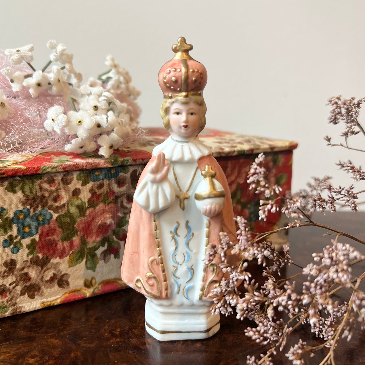 【Vintage】France - 1940‐50s Statue of the Infant Jesus of Prague