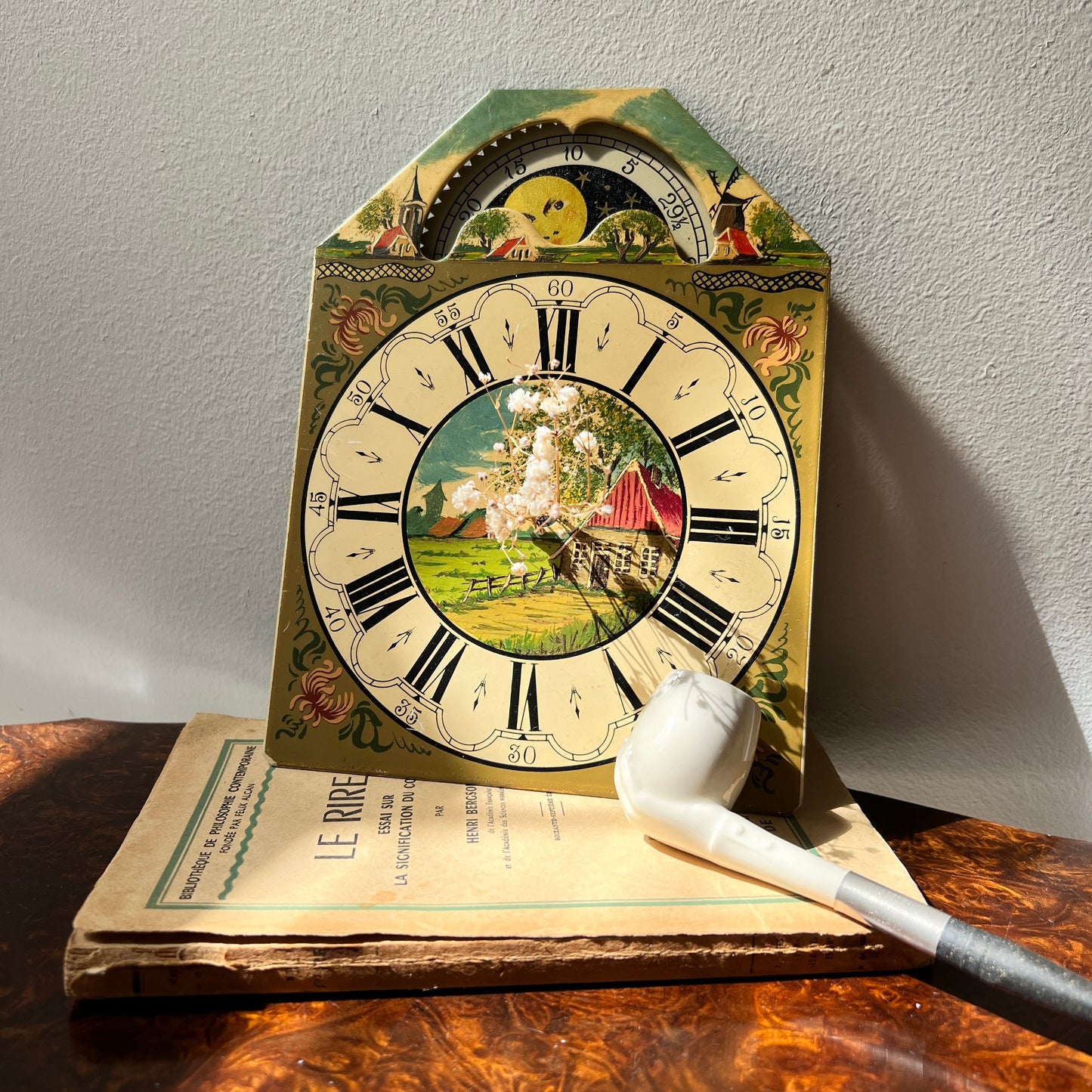 【Vintage】Netherlands - 1950s Moon Phase Clock Parts