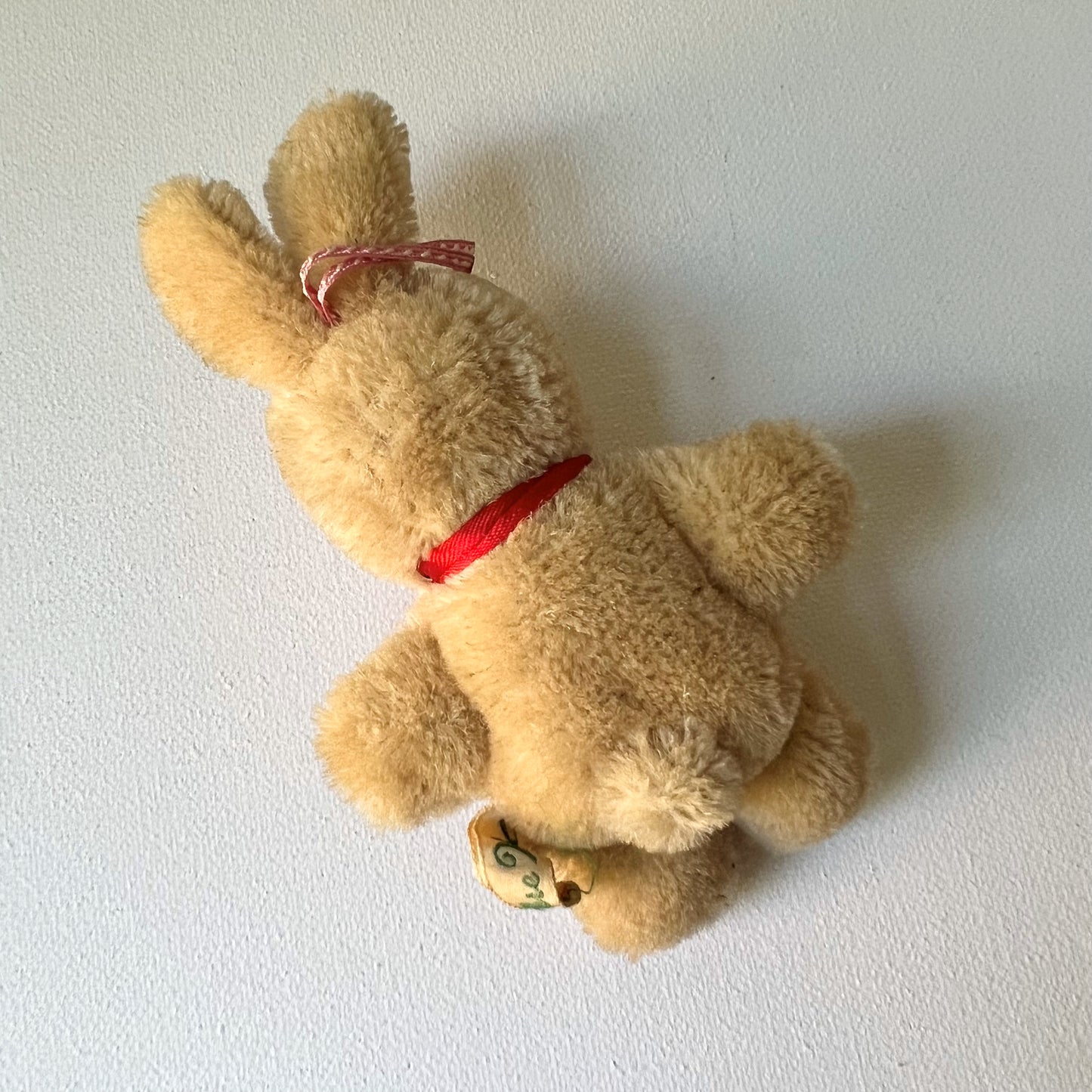 【Vintage】Shanghai ‐ 1950s Pure Wool Red Ribbon Mini Rabbit