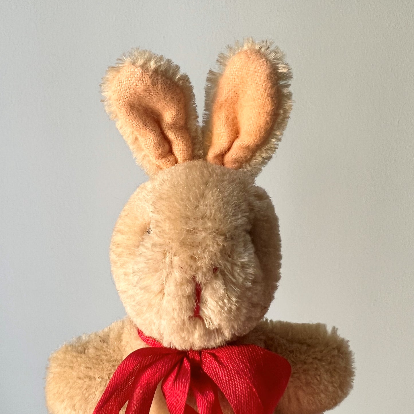 【Vintage】Shanghai ‐ 1950s Pure Wool Red Ribbon Mini Rabbit