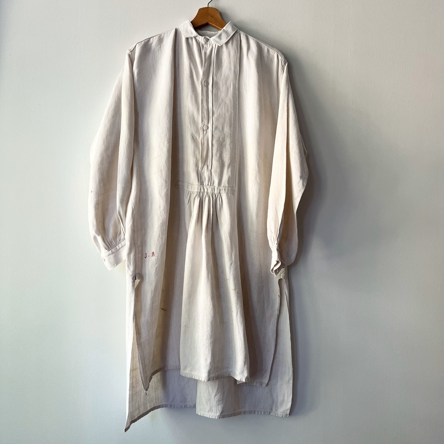 【Antique】France - 1920s Linen Dress（JM）