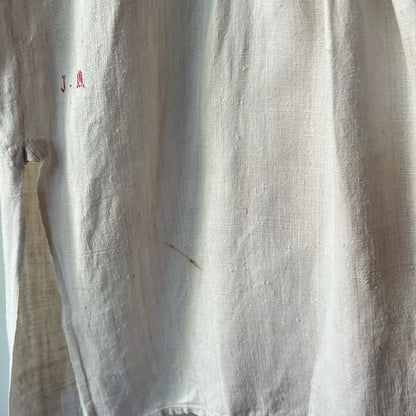 【Antique】France - 1920s Linen Dress（JM）