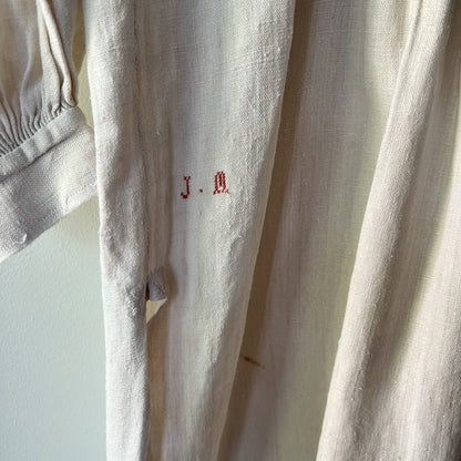 【Antique】France - 1920s Linen Dress（JM）