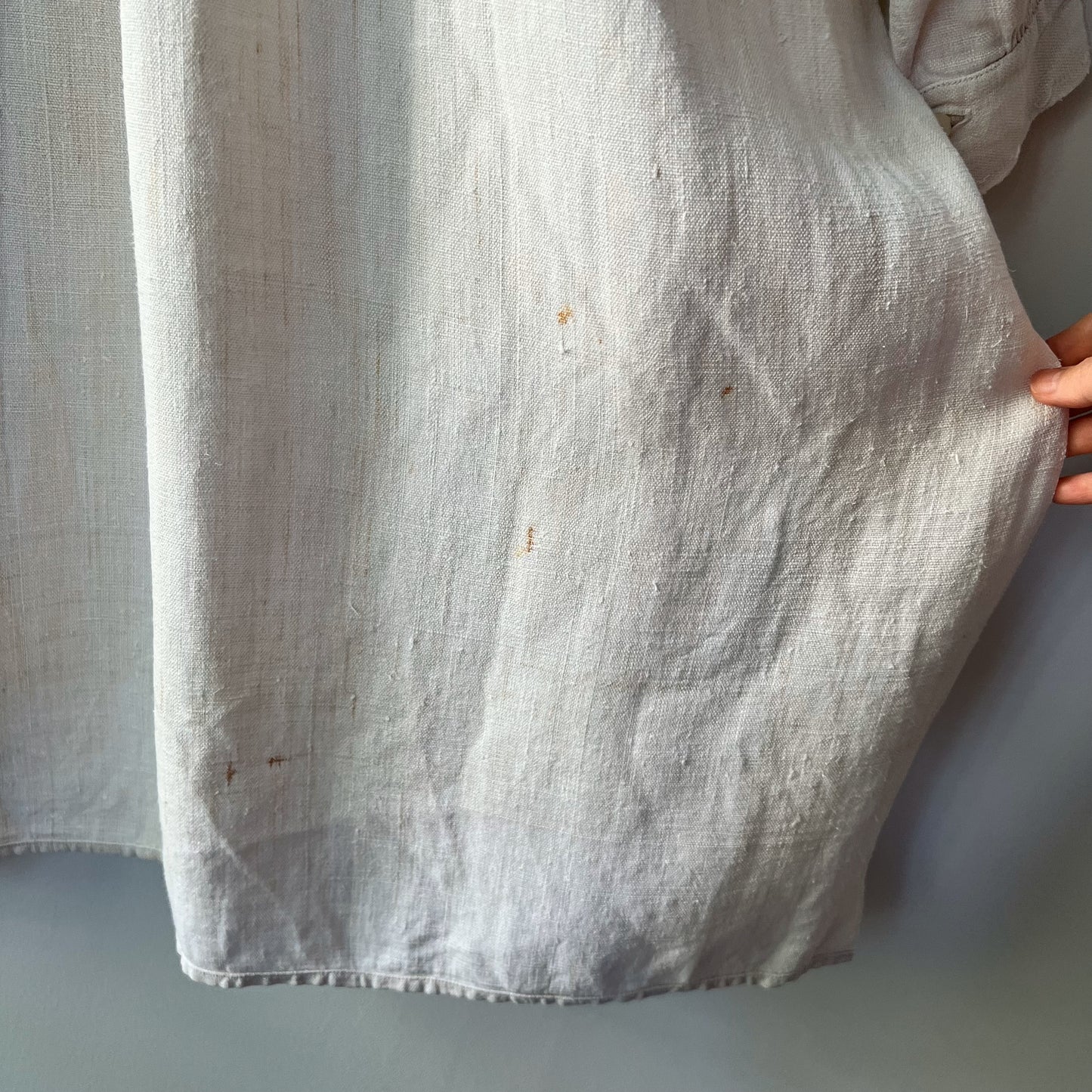 【Antique】France - 1920s Linen Dress（JM）