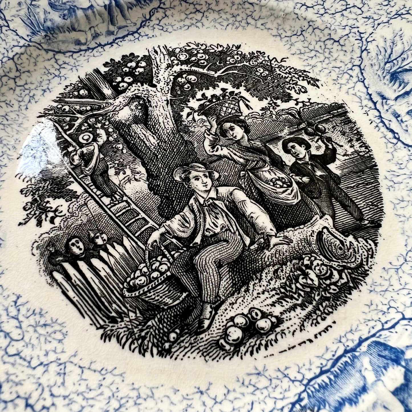 【Antique】France - Pexonne 1850s Talking Plate