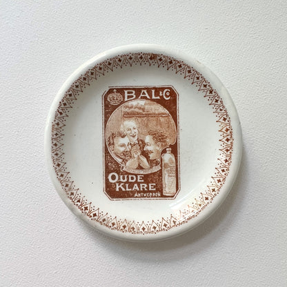 【Antique】Belgium - 1910s Bal & C° (Stokerij De Kroon)  Tray