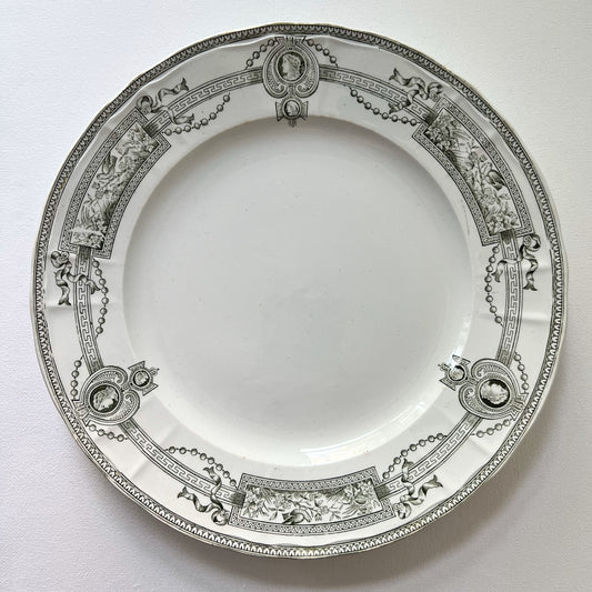 【Antique】France - 1920s "Médaillon" Saint Amand et hamage Plate