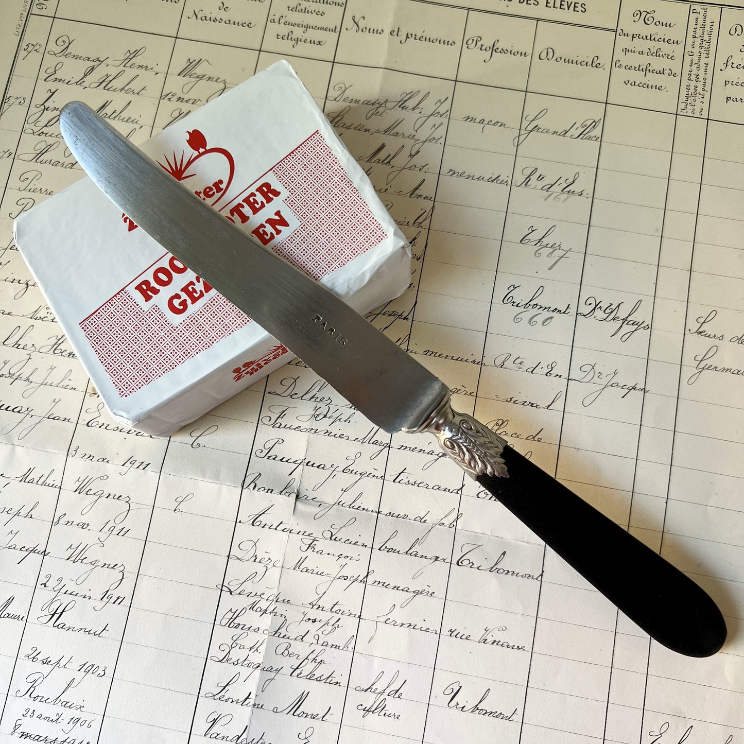 【Antique】France - 1900‐20s Paris Knife