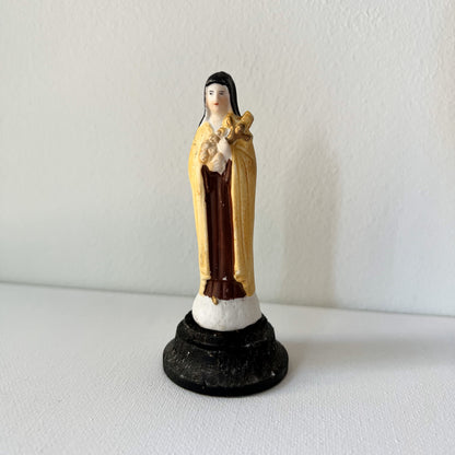 【Vintage】Germany - Saint Therese of Lisieux Pottery Statue