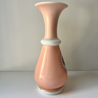 【Antique】France ‐ 1900s Milk Glass Lady's Vase