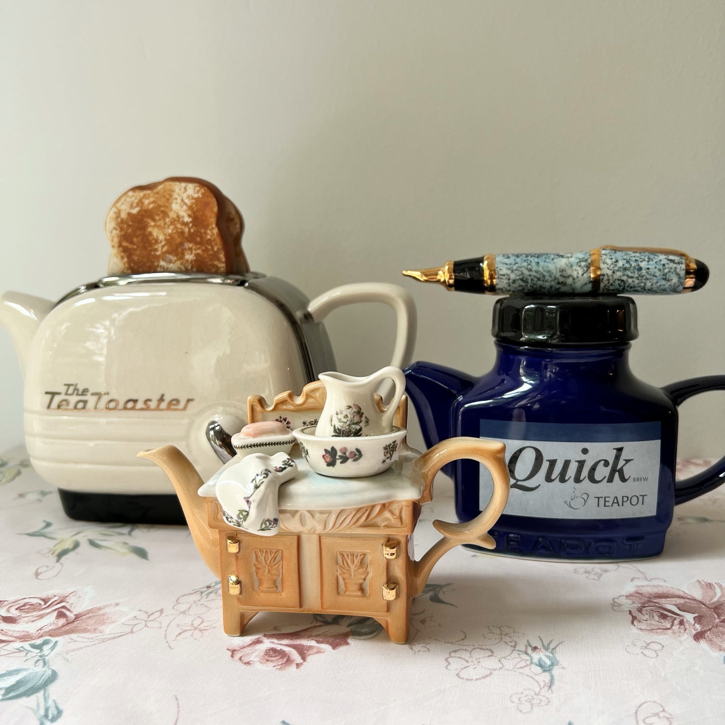 【Vintage】England - Teapottery Quick Ink Teapot