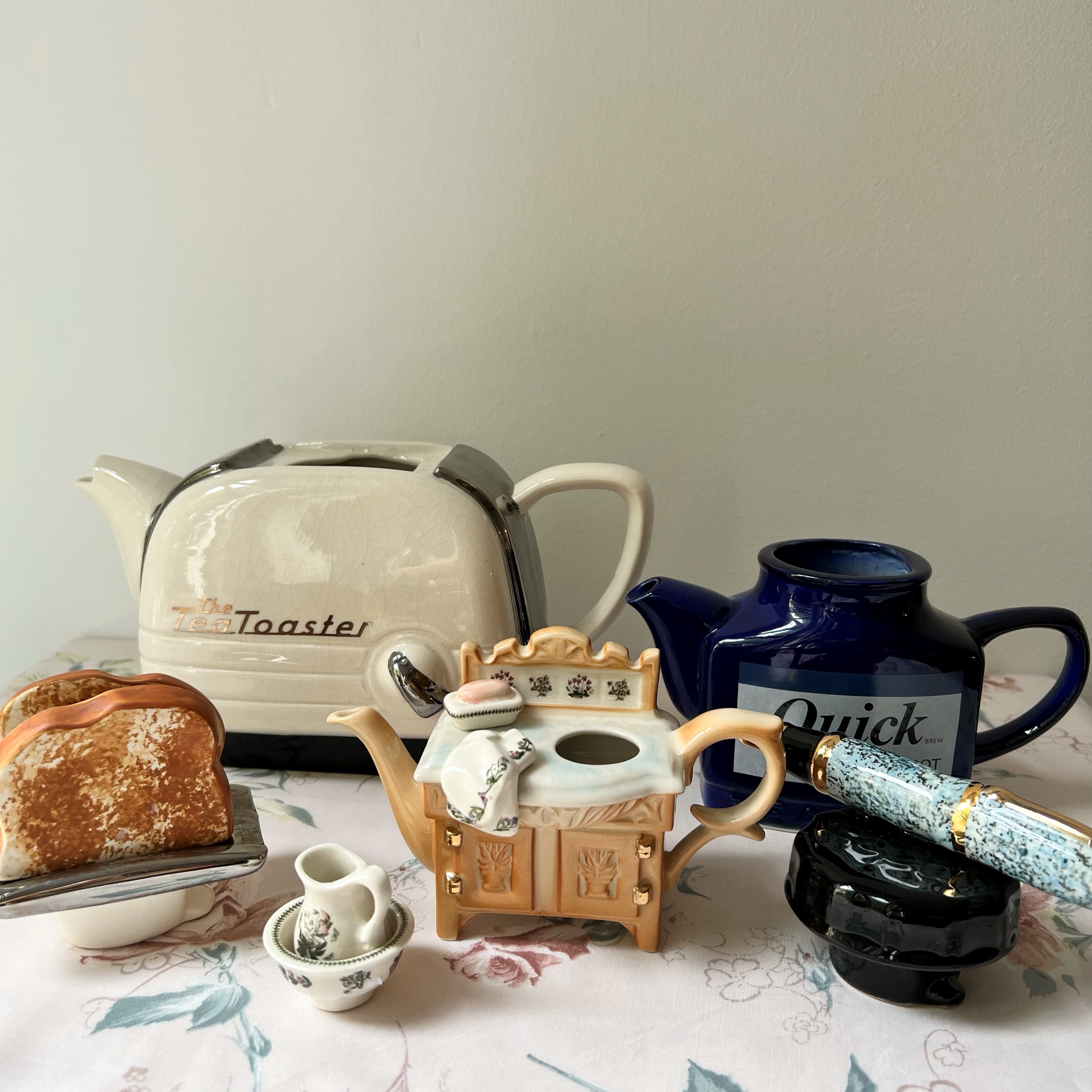 Vintage】England - Teapottery Quick Ink Teapot ※ヨーロッパ直送