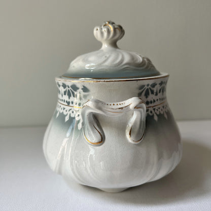 【Antique】France - F.T. Badonviller 1900s Sugar Pot