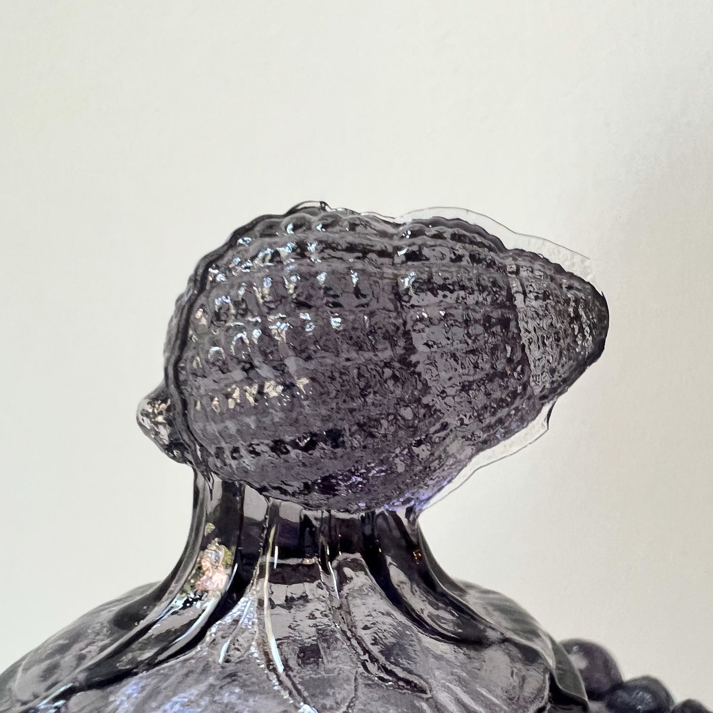 【Vintage】US - Westmoreland 1950s Purple Glass Argonaut Lidded Dish