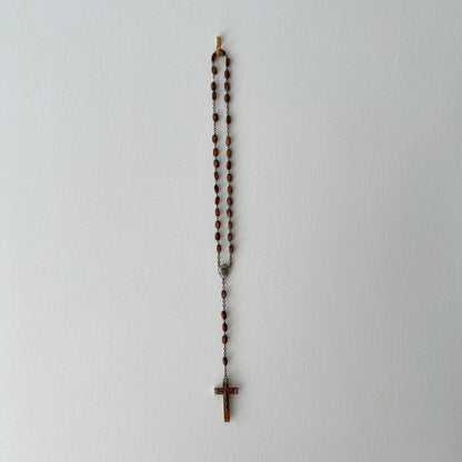 【Vintage】Italy 1940s Wooden Rosary