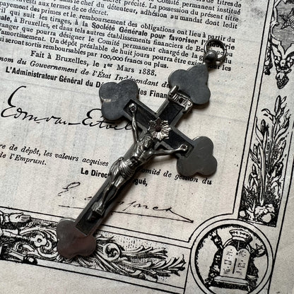 【Antique】France 1920s Cross INRI