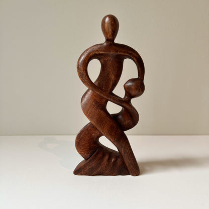 【Vintage】Denmark - 1960s Wooden Abstract Statue