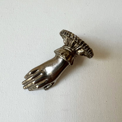 【Antique】France - 1900s Hand Motif Paper Clip