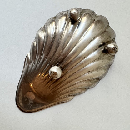 【Vintage】England - 1940‐50s  Metal Shell Dish