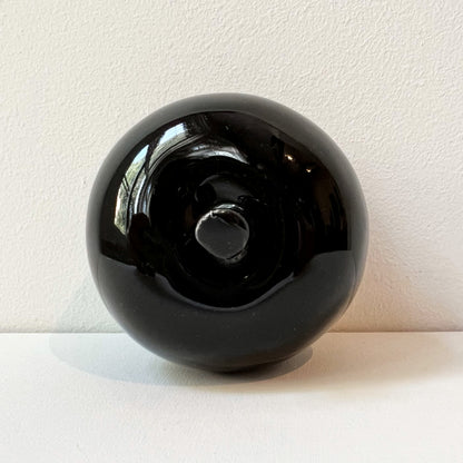 【Vintage】Germany - 1960s Black Ceramic Fruit Apple