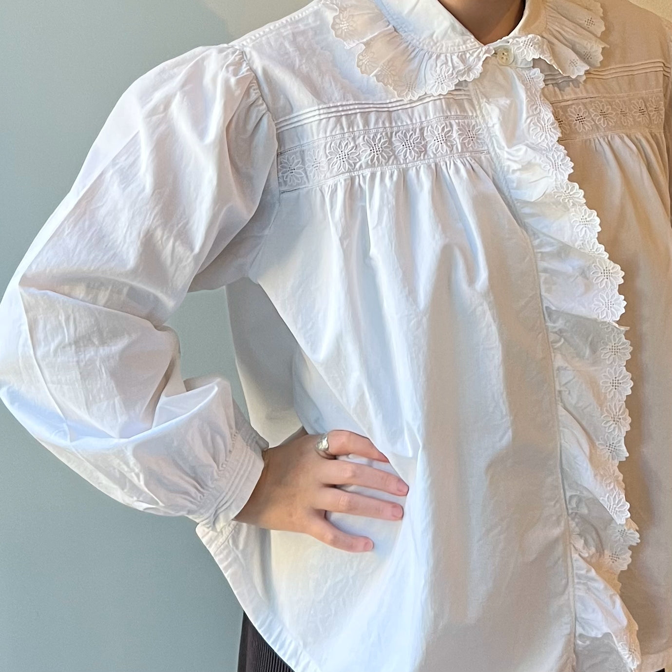 【Antique】France - 1900‐20s Margaret Lace Blouse