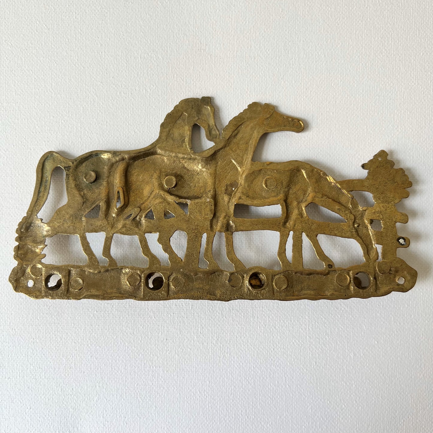 【Vintage】Brass Horse Wall Hook