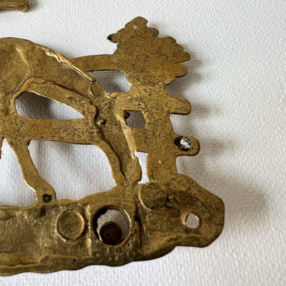 【Vintage】Brass Horse Wall Hook