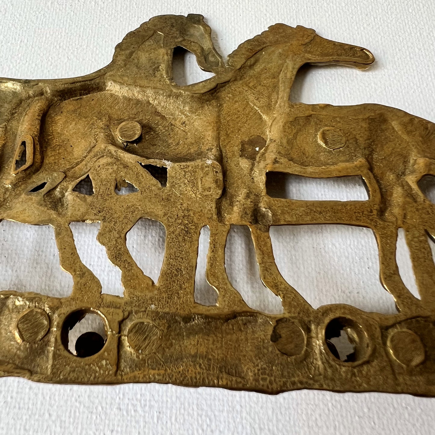 【Vintage】Brass Horse Wall Hook