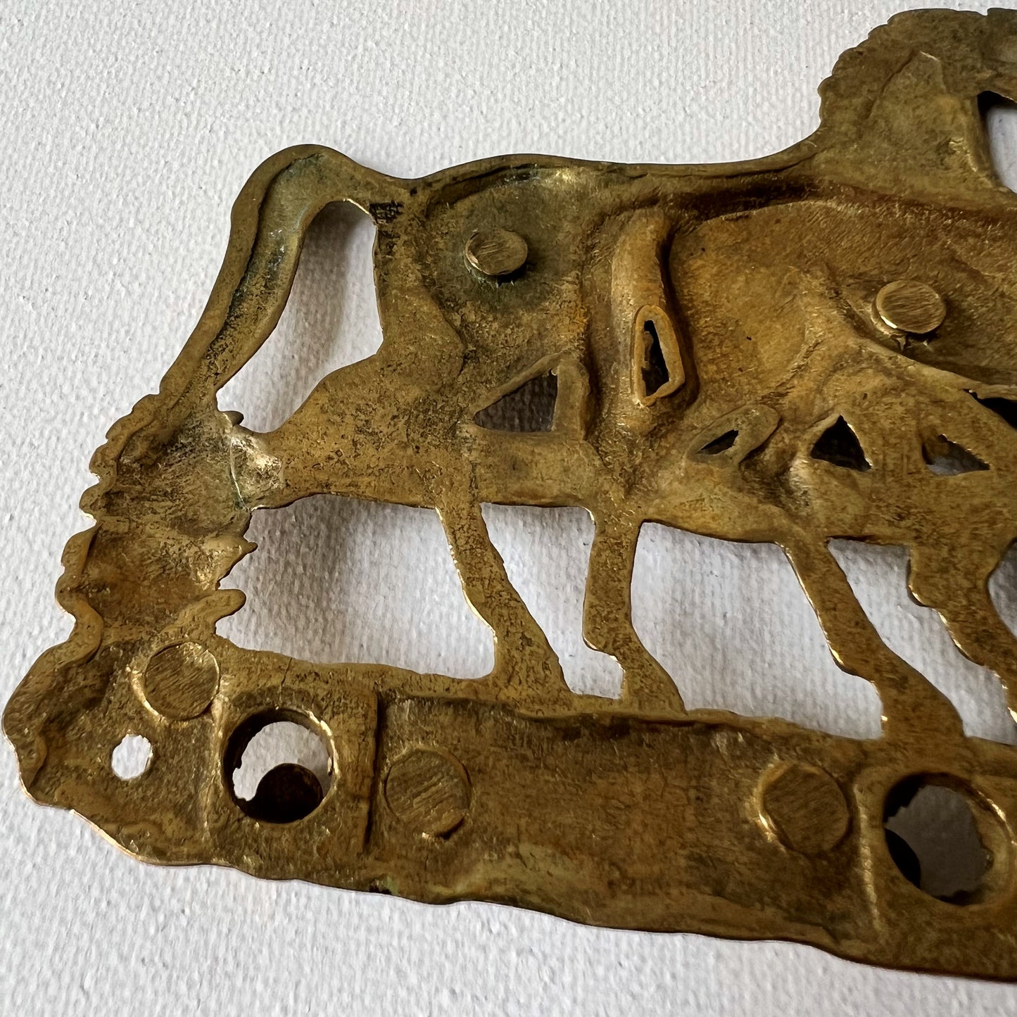 【Vintage】Brass Horse Wall Hook