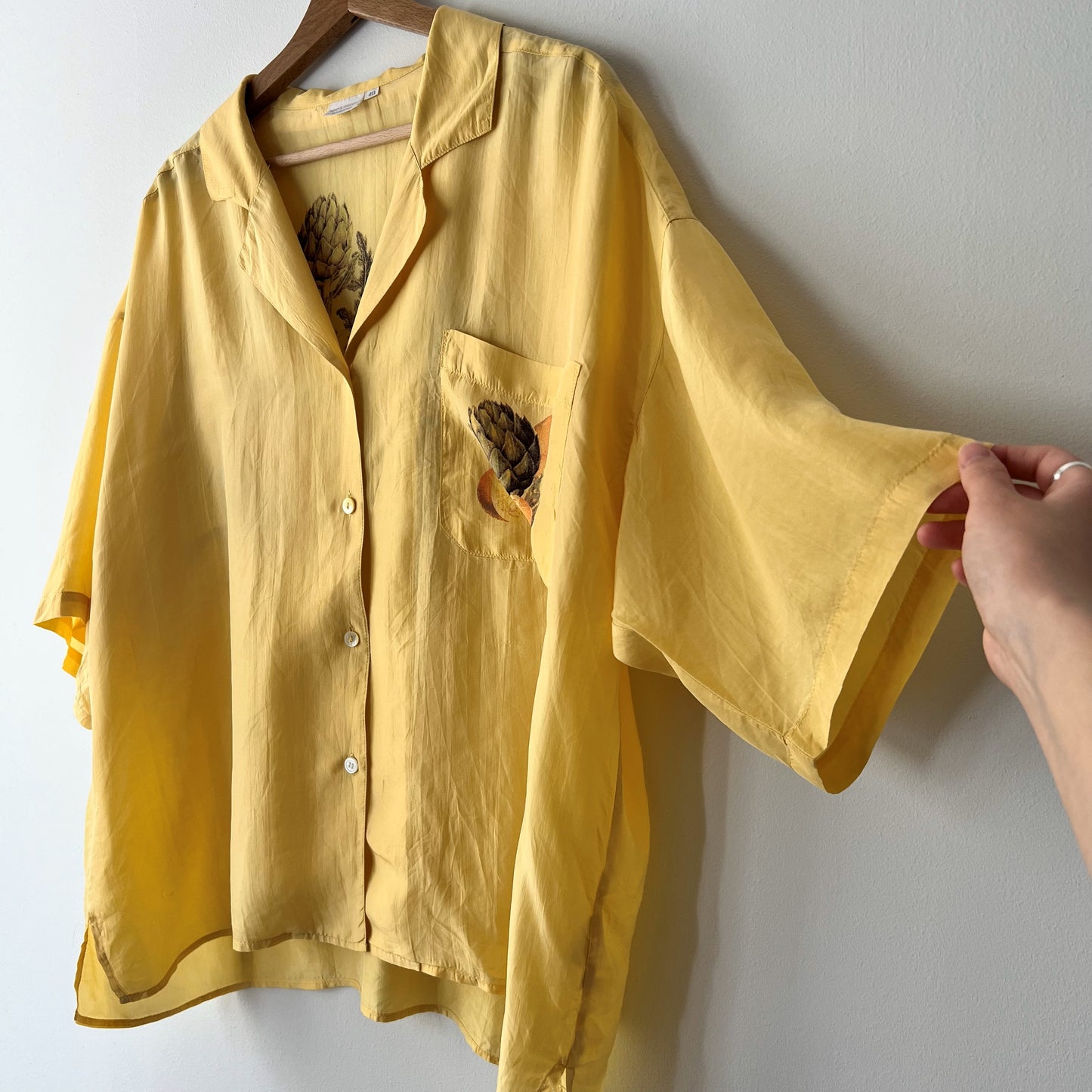 【Vintage】Germany 1970s Silk 100％ Shirt