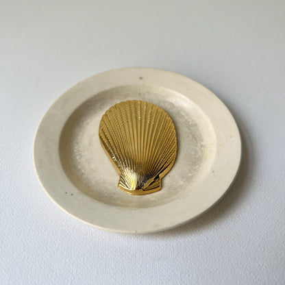 【Vintage】Golden Seashell Brooch