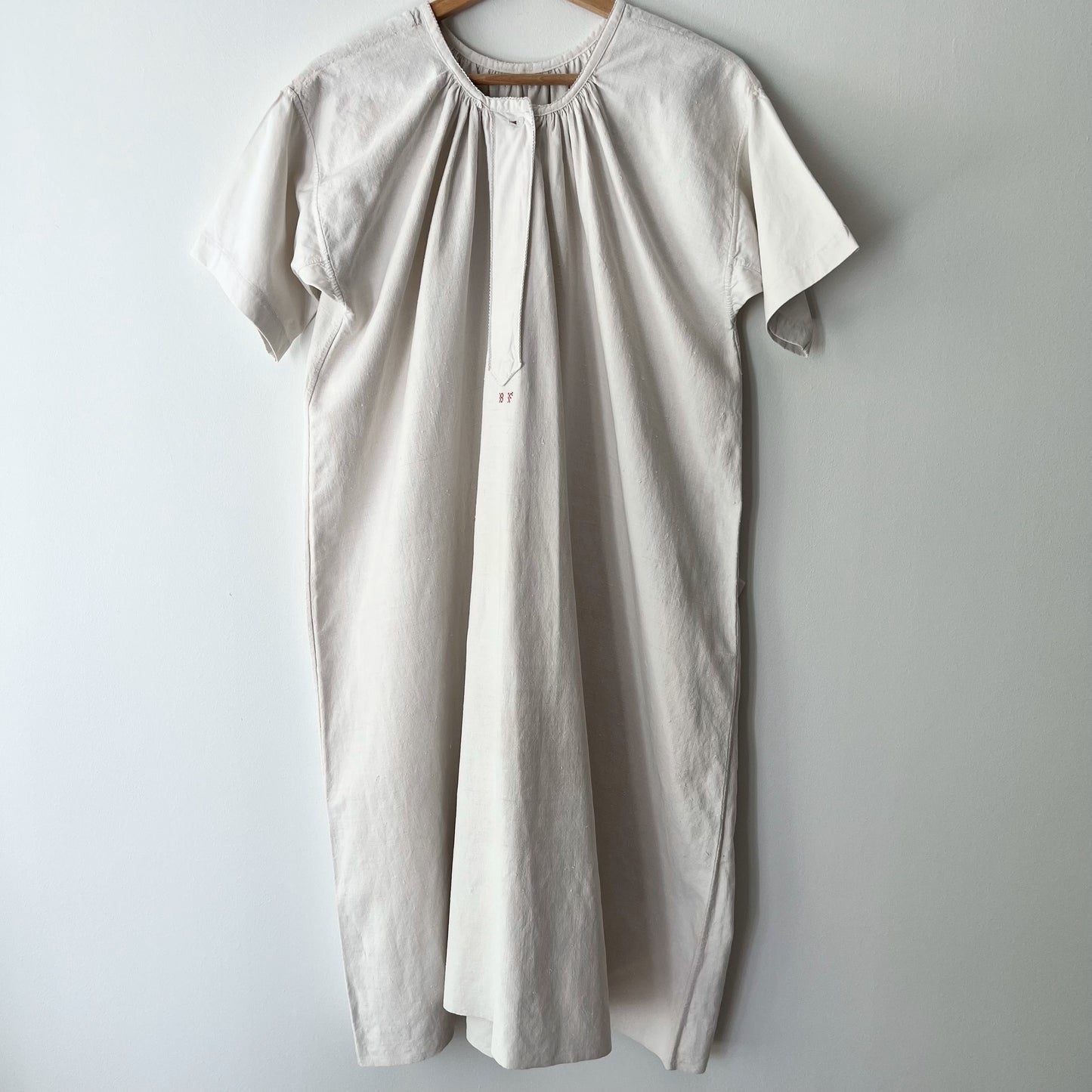 【Antique】France - 1920s Linen Dress（BF）