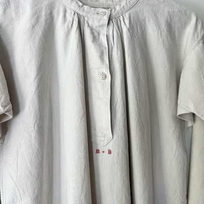 【Antique】France - 1920s Linen Dress（MB）