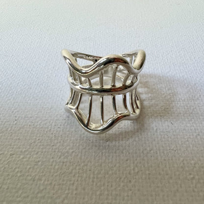 【Vintage】Silver Ruffle Ring