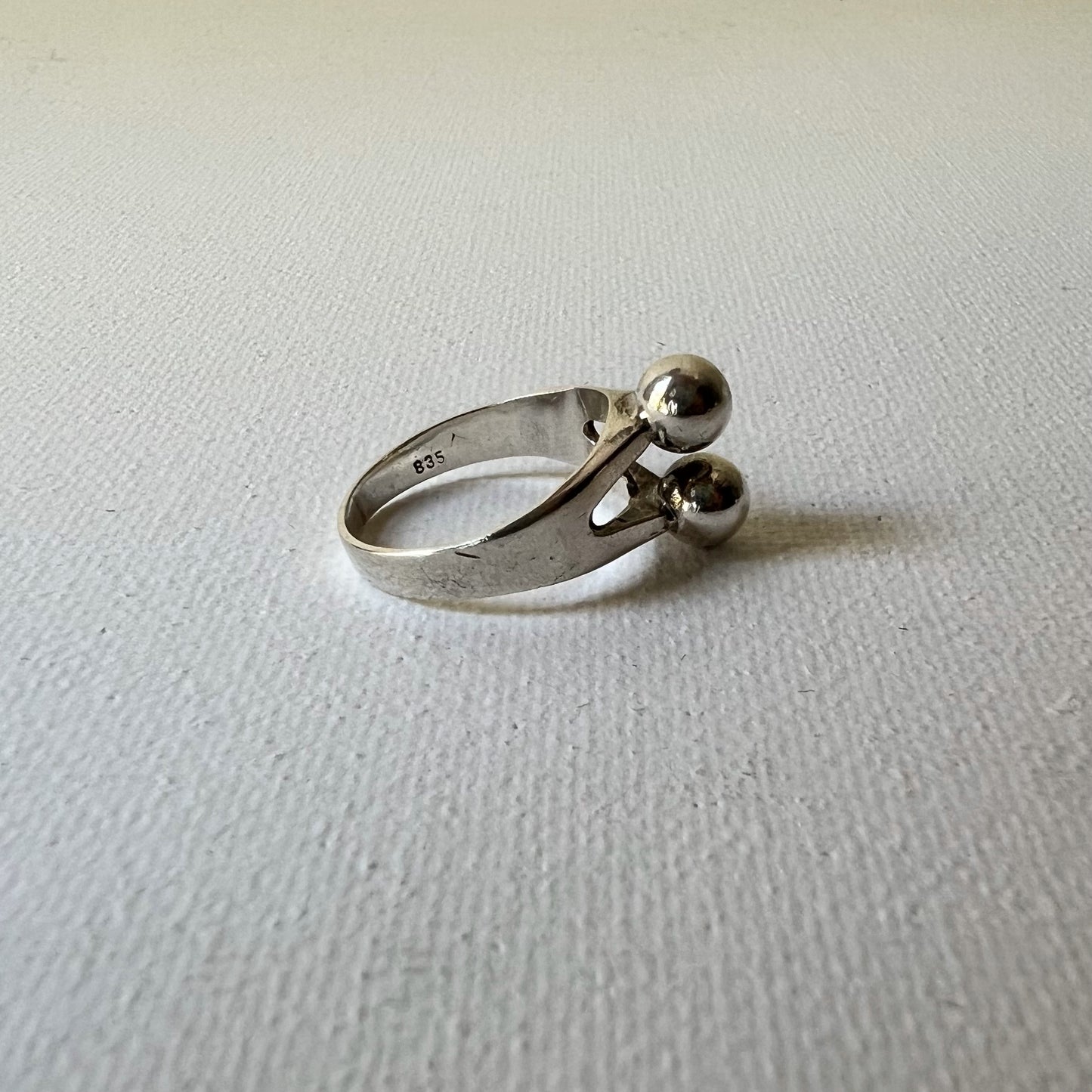 【Vintage】Silver835 Geometric Ring