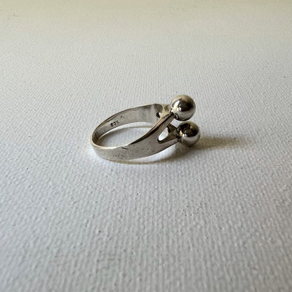 【Vintage】Silver835 Geometric Ring