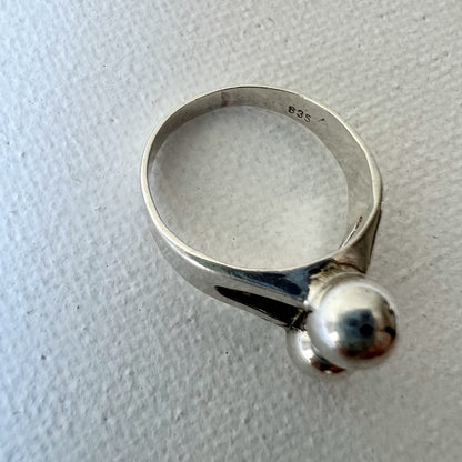 【Vintage】Silver835 Geometric Ring