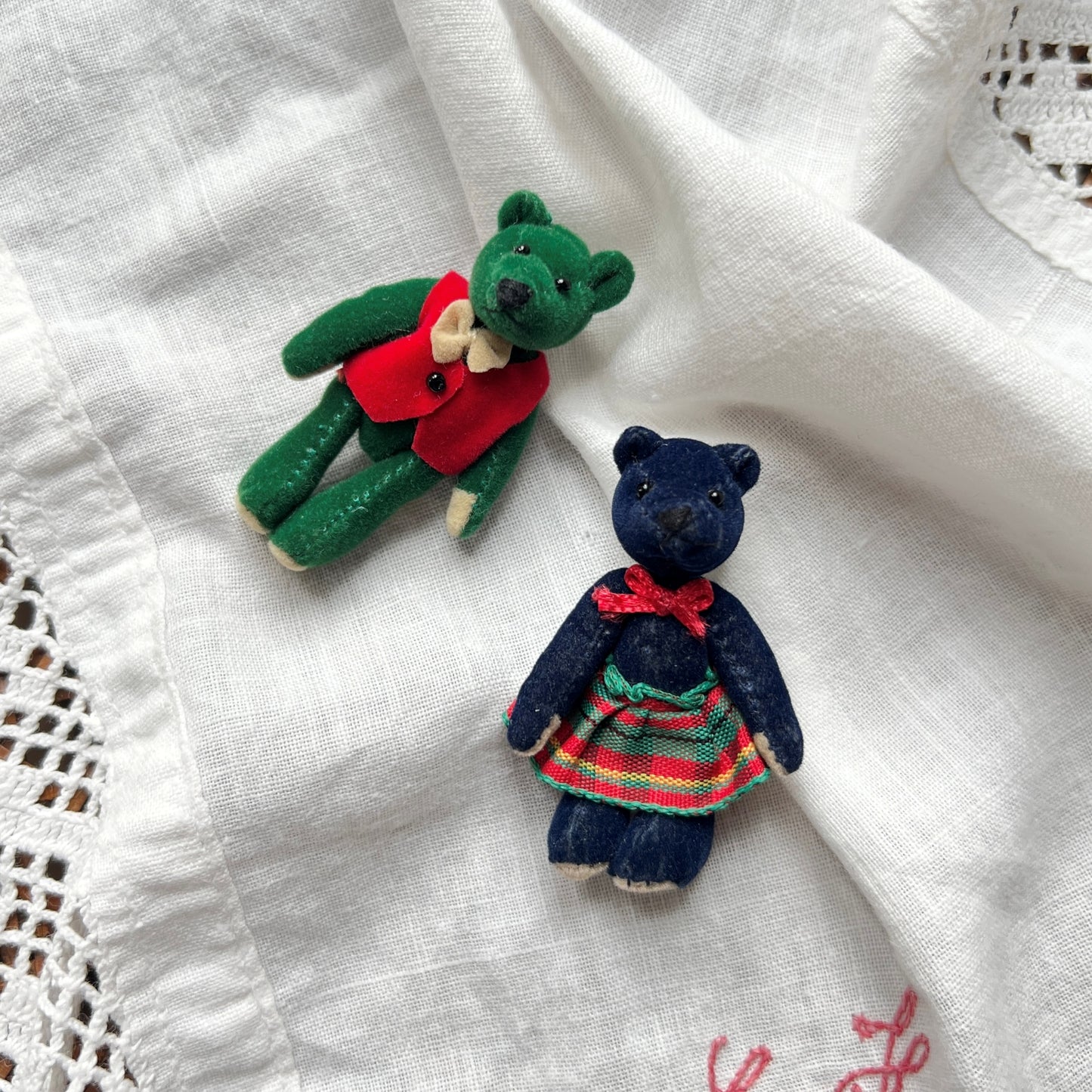 【Vintage】Germany ‐ Vintage Mini Teddy Bear Pin Broach（Set 2）