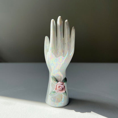 【Vintage】US ‐ 1950‐70s Pottery Hand Motif Object