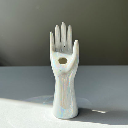 【Vintage】US ‐ 1950‐70s Pottery Hand Motif Object